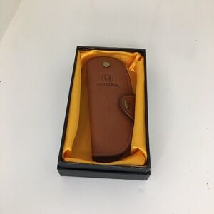 Honda Brown Leather Key Case